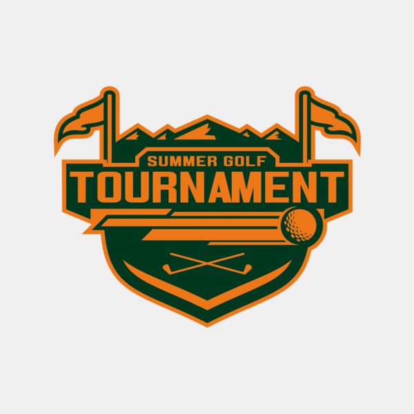Tournament Summer golf logo template	02 Thumbnail