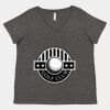 Women's Curvy Collection Fine Jersey V-Neck Tee Thumbnail