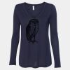 Women's Flowy Long Sleeve V-Neck Tee Thumbnail
