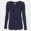 Women's Flowy Long Sleeve V-Neck Tee Thumbnail