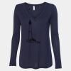 Women's Flowy Long Sleeve V-Neck Tee Thumbnail