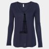 Women's Flowy Long Sleeve V-Neck Tee Thumbnail