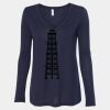 Women's Flowy Long Sleeve V-Neck Tee Thumbnail