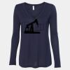 Women's Flowy Long Sleeve V-Neck Tee Thumbnail