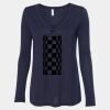 Women's Flowy Long Sleeve V-Neck Tee Thumbnail