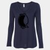 Women's Flowy Long Sleeve V-Neck Tee Thumbnail