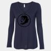 Women's Flowy Long Sleeve V-Neck Tee Thumbnail