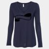 Women's Flowy Long Sleeve V-Neck Tee Thumbnail