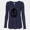 Women's Flowy Long Sleeve V-Neck Tee Thumbnail