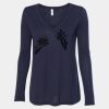 Women's Flowy Long Sleeve V-Neck Tee Thumbnail