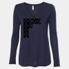 Women's Flowy Long Sleeve V-Neck Tee Thumbnail