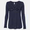 Women's Flowy Long Sleeve V-Neck Tee Thumbnail
