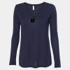 Women's Flowy Long Sleeve V-Neck Tee Thumbnail