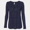 Women's Flowy Long Sleeve V-Neck Tee Thumbnail