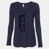 Women's Flowy Long Sleeve V-Neck Tee Thumbnail