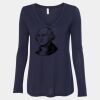 Women's Flowy Long Sleeve V-Neck Tee Thumbnail