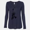 Women's Flowy Long Sleeve V-Neck Tee Thumbnail