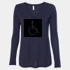 Women's Flowy Long Sleeve V-Neck Tee Thumbnail