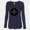 Women's Flowy Long Sleeve V-Neck Tee Thumbnail