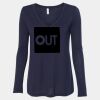 Women's Flowy Long Sleeve V-Neck Tee Thumbnail