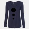 Women's Flowy Long Sleeve V-Neck Tee Thumbnail
