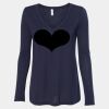 Women's Flowy Long Sleeve V-Neck Tee Thumbnail