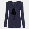 Women's Flowy Long Sleeve V-Neck Tee Thumbnail
