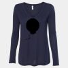 Women's Flowy Long Sleeve V-Neck Tee Thumbnail