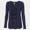 Women's Flowy Long Sleeve V-Neck Tee Thumbnail