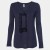 Women's Flowy Long Sleeve V-Neck Tee Thumbnail
