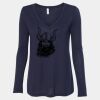 Women's Flowy Long Sleeve V-Neck Tee Thumbnail