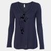Women's Flowy Long Sleeve V-Neck Tee Thumbnail