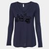 Women's Flowy Long Sleeve V-Neck Tee Thumbnail