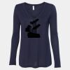 Women's Flowy Long Sleeve V-Neck Tee Thumbnail