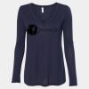 Women's Flowy Long Sleeve V-Neck Tee Thumbnail