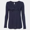 Women's Flowy Long Sleeve V-Neck Tee Thumbnail