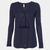 Women's Flowy Long Sleeve V-Neck Tee Thumbnail