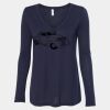 Women's Flowy Long Sleeve V-Neck Tee Thumbnail