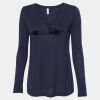 Women's Flowy Long Sleeve V-Neck Tee Thumbnail