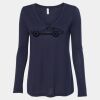 Women's Flowy Long Sleeve V-Neck Tee Thumbnail