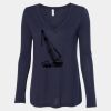 Women's Flowy Long Sleeve V-Neck Tee Thumbnail