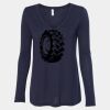 Women's Flowy Long Sleeve V-Neck Tee Thumbnail