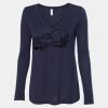 Women's Flowy Long Sleeve V-Neck Tee Thumbnail
