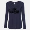 Women's Flowy Long Sleeve V-Neck Tee Thumbnail