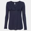Women's Flowy Long Sleeve V-Neck Tee Thumbnail