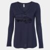 Women's Flowy Long Sleeve V-Neck Tee Thumbnail