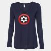 Women's Flowy Long Sleeve V-Neck Tee Thumbnail