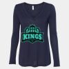 Women's Flowy Long Sleeve V-Neck Tee Thumbnail