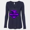 Women's Flowy Long Sleeve V-Neck Tee Thumbnail