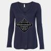 Women's Flowy Long Sleeve V-Neck Tee Thumbnail